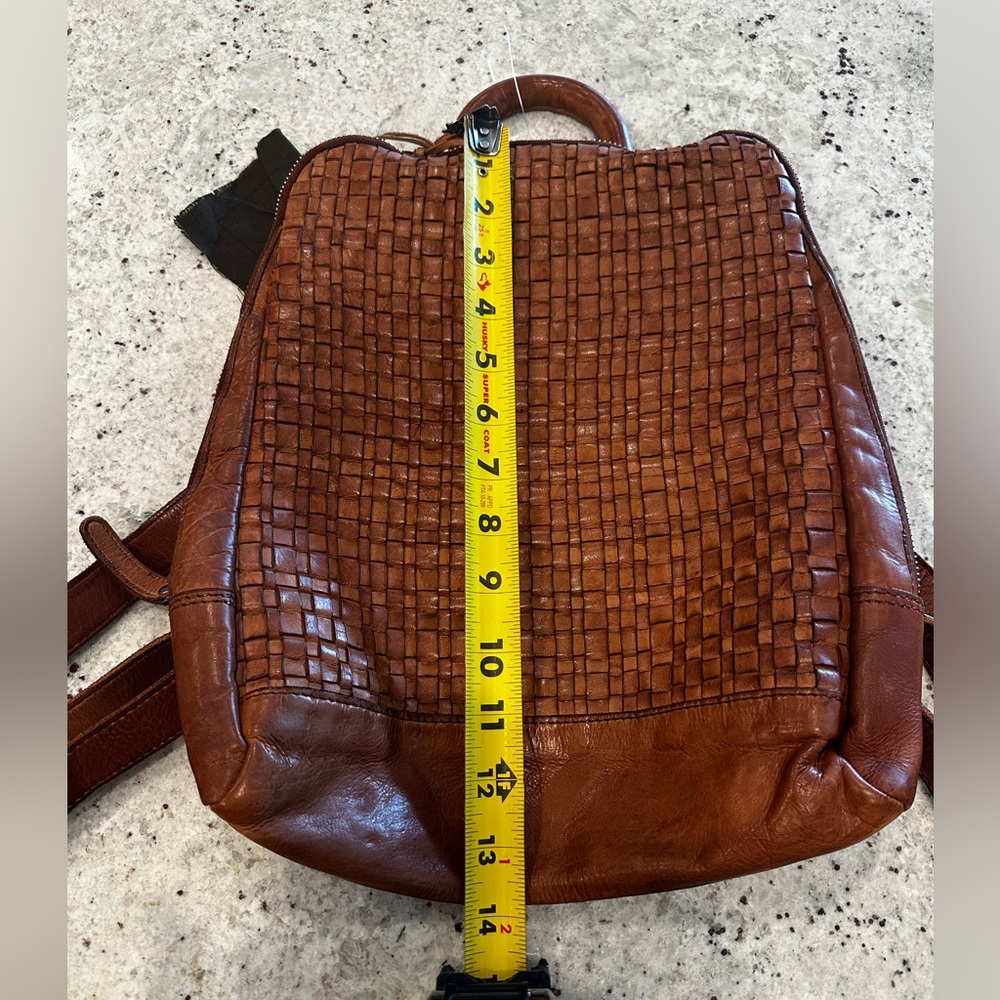 Vilencia Woven Leather Back Pack NWT - Picture 5 of 10